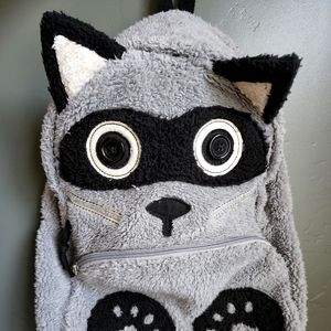 Cute Soft Racoon Backpack